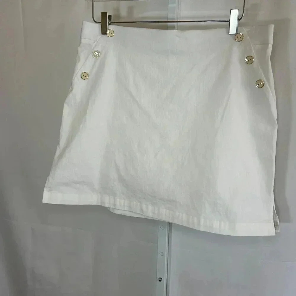 2/$30 Rafaella Comfort Size Large White Skort Sports Tennis Athleisure Athletics